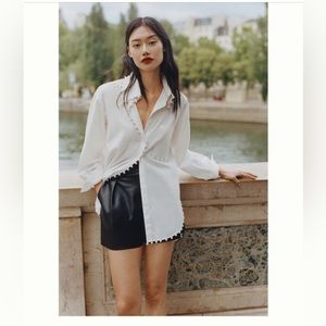 Anthropologie Memene‎ Pearl button down tunic. NWOT. Sold Out